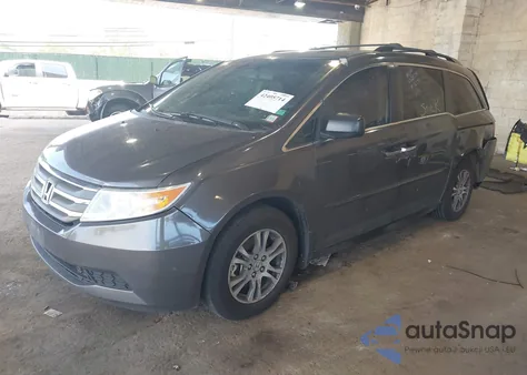 2012 Honda Odyssey Ex-L from USA, damaged, VIN 5FNRL5H67CB016934